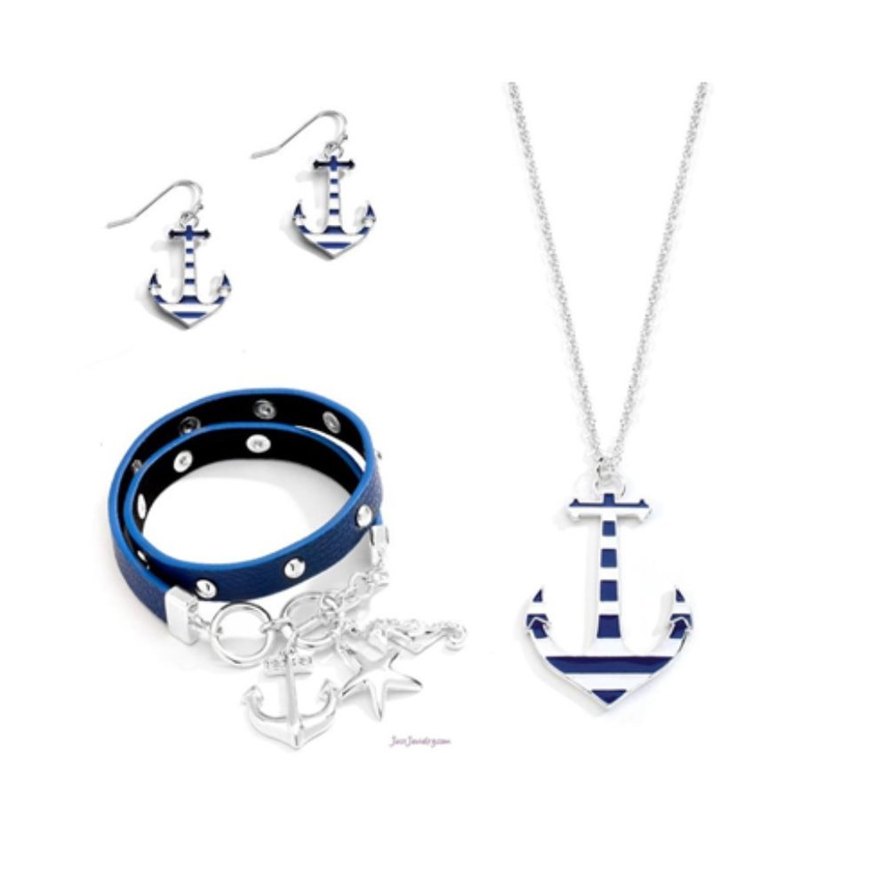 Anchors Away 3pc Jewelry Set